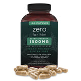 California Basics Zero for Him Psyllium Husk Fiber Capsules front view