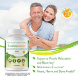 California Essentials Magnesium Glycinate 200mg bottle with dosage information