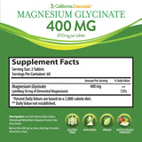 California Essentials Magnesium Glycinate 200mg tablet close-up