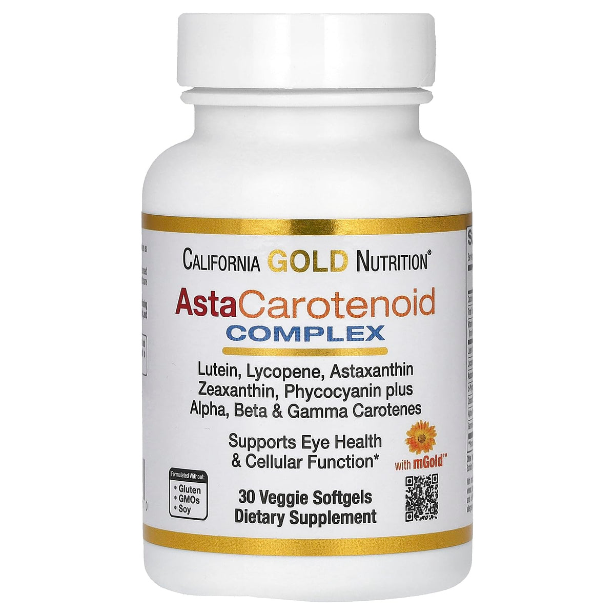California Gold Nutrition Astaxanthin 32g front view with packaging