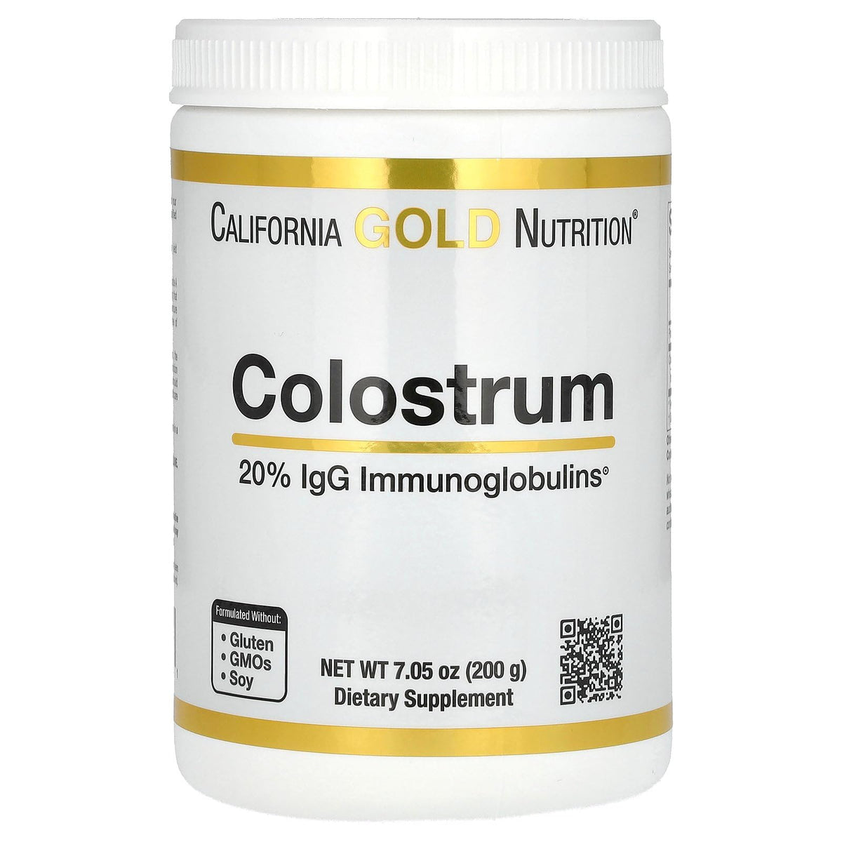 California Gold Nutrition Bovine Pre-Milk Supplement front view