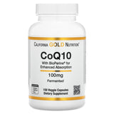 California Gold Nutrition CoQ10 100mg supplement bottle front view