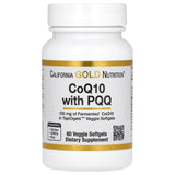 California Gold Nutrition CoQ10 45g Tapioca Veggie Softgels front view