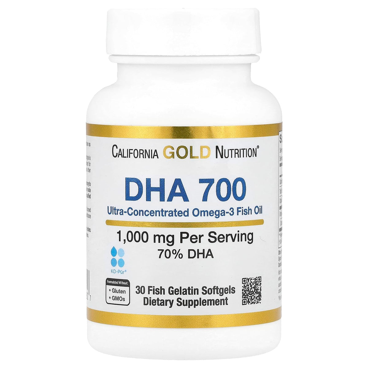 California Gold Nutrition Fish Oil Supplement front view