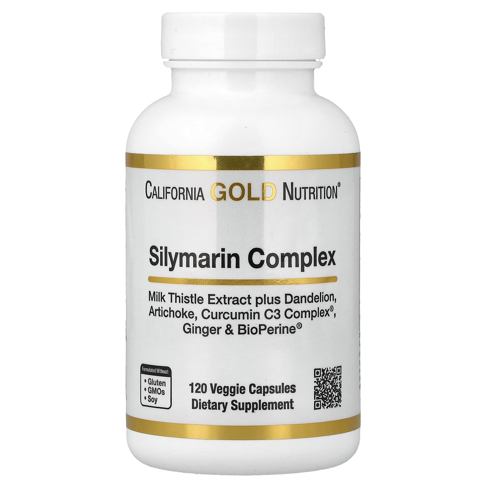California Gold Nutrition Milk Thistle Supplement front view