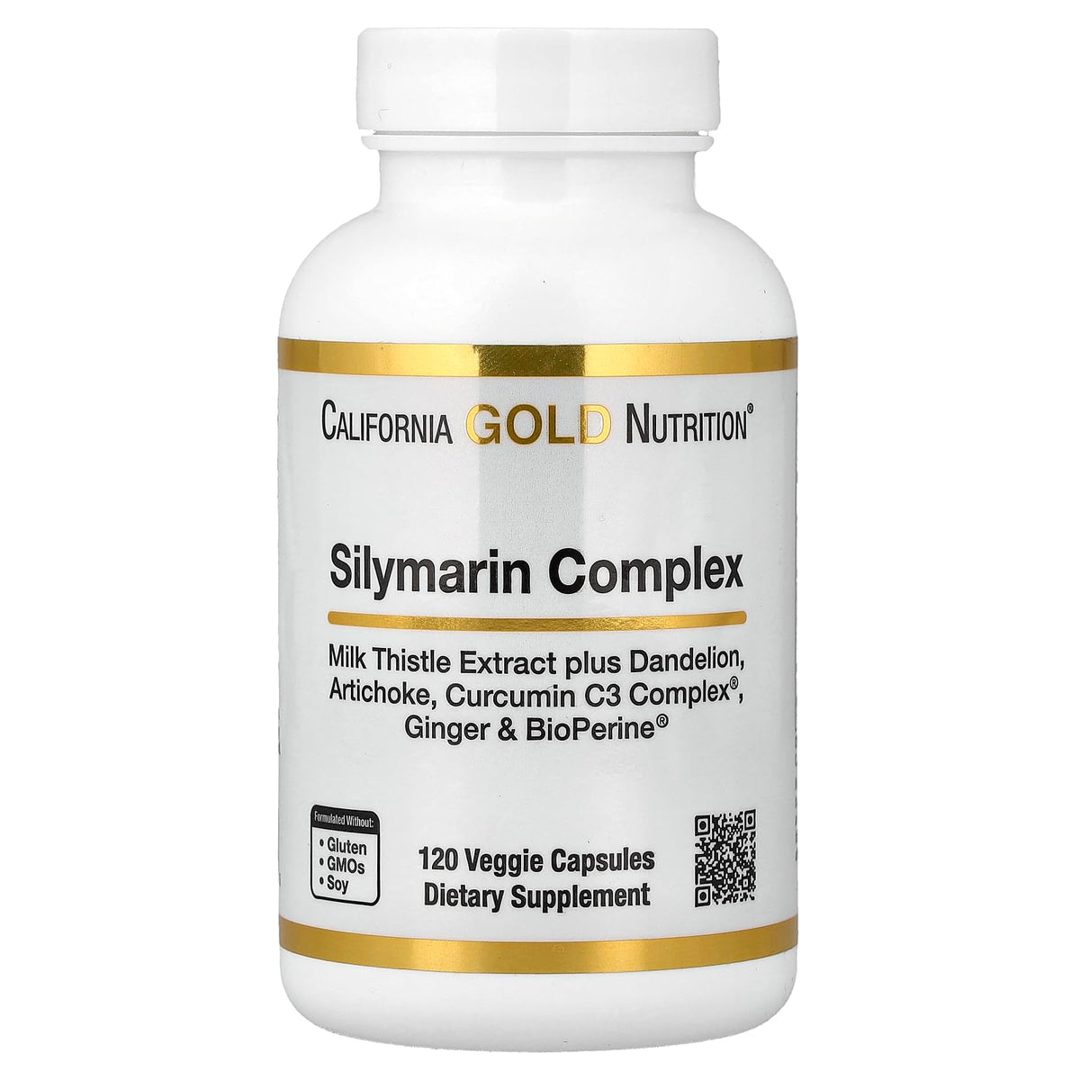 California Gold Nutrition Milk Thistle Supplement front view