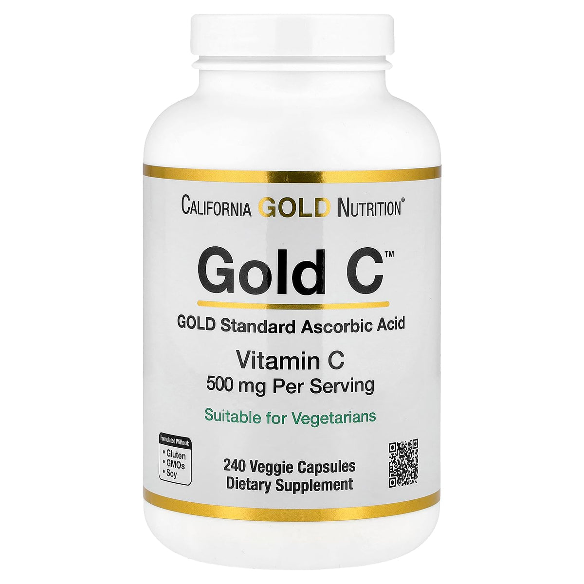 California Gold Nutrition Vitamin C Supplement front view