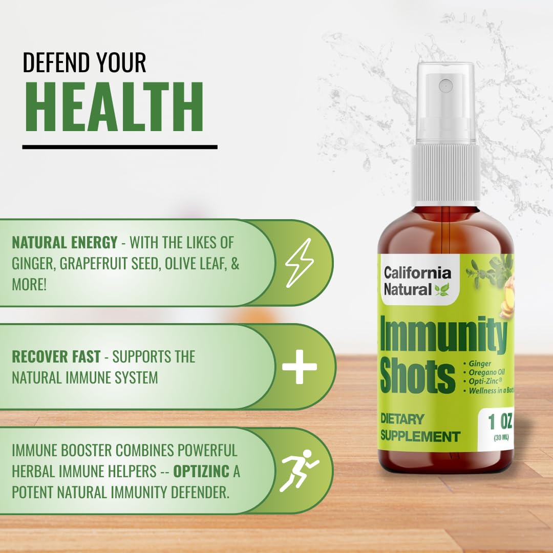 California Natural Ginger Spray back view with ingredient list