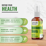 California Natural Ginger Spray back view with ingredient list