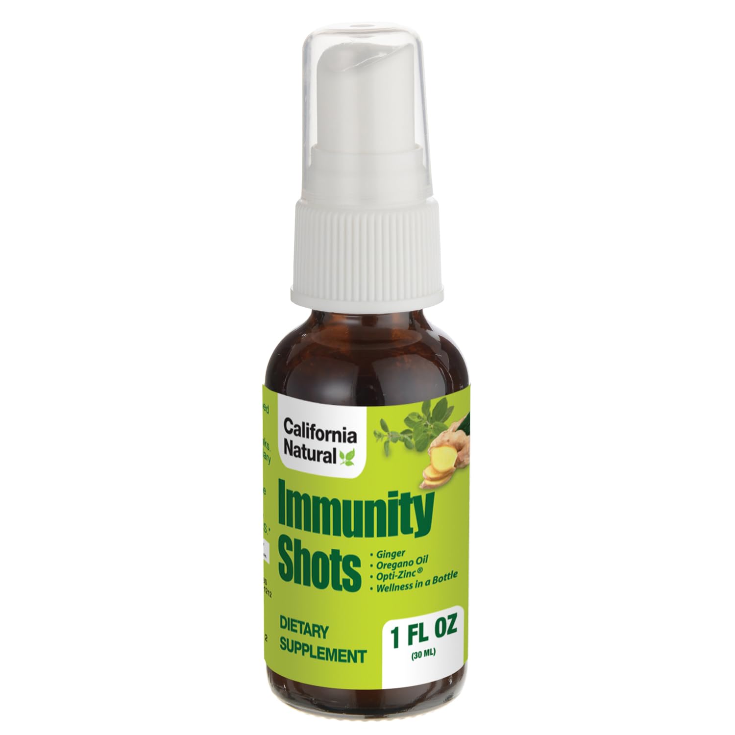 California Natural Oregano daily wellness Support Supplement front view