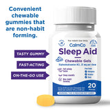 CalmCo Adult Sleep Aid Gels showing individual chewable gel