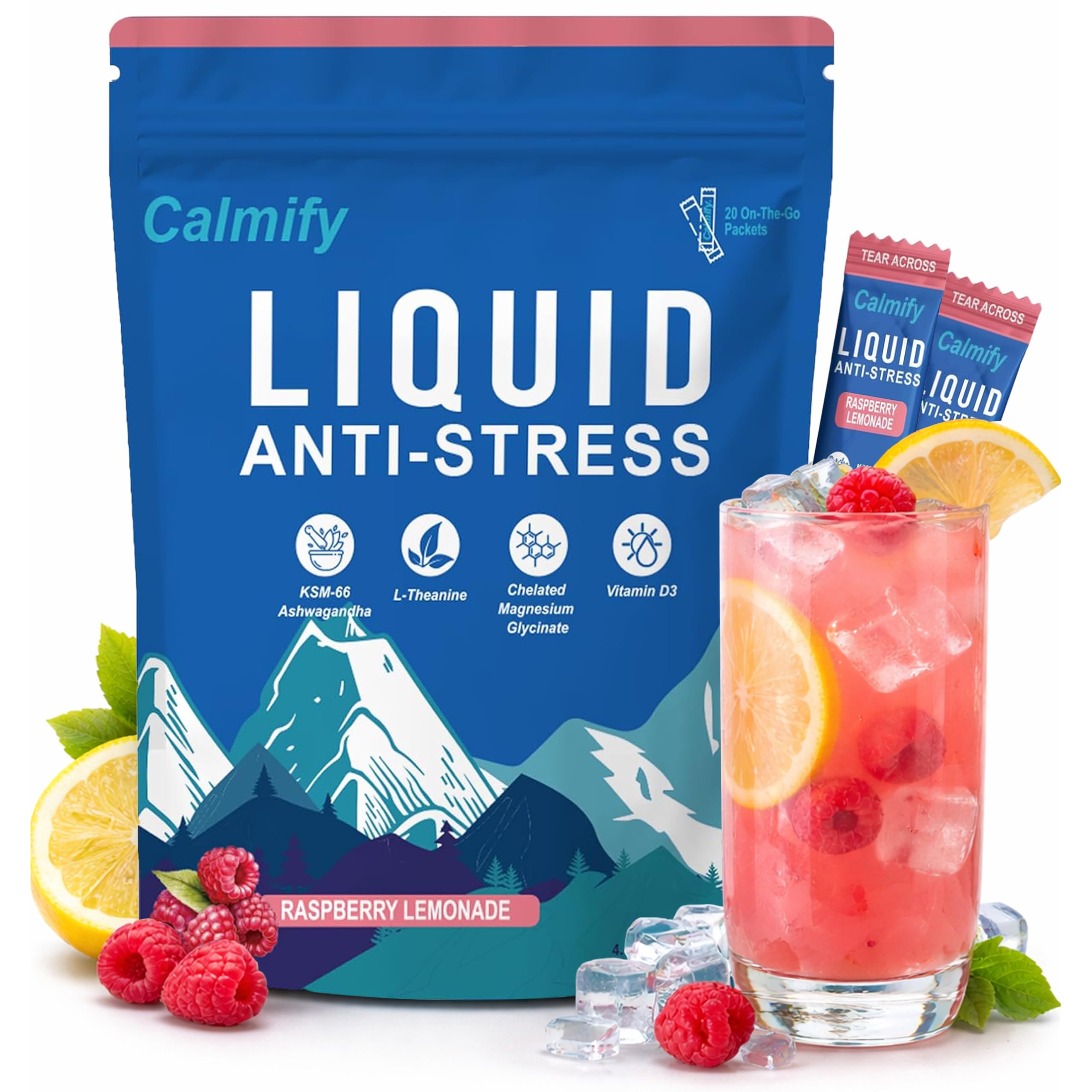 Calmify Magnesium Supplement front view with packaging