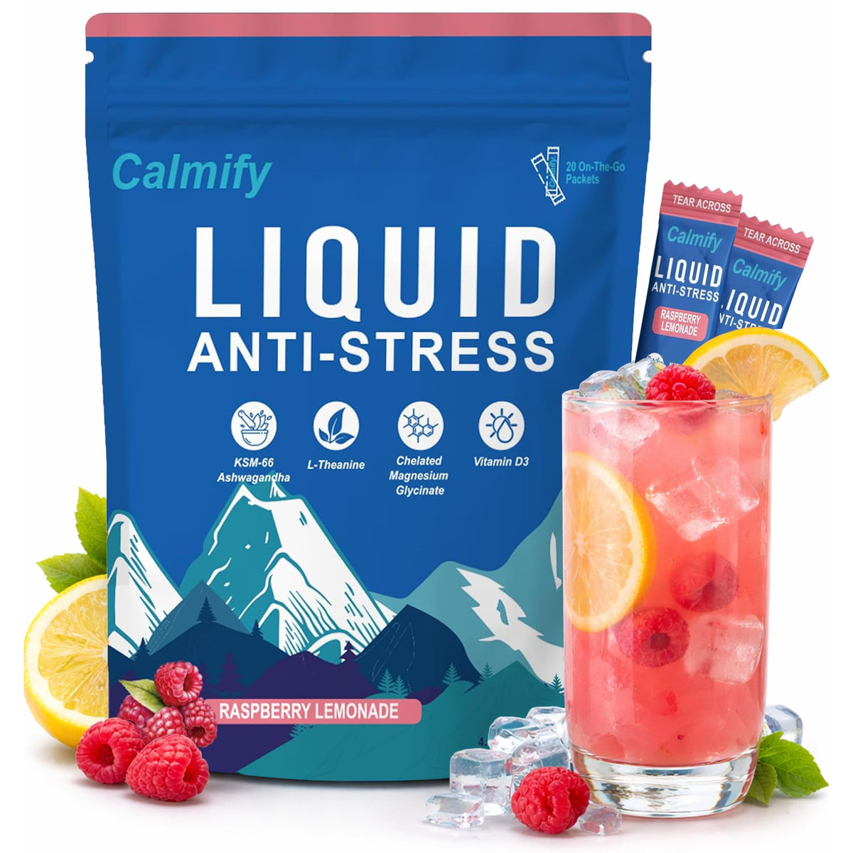 Calmify Magnesium Supplement front view with packaging