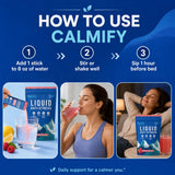 Calmify Magnesium Supplement with natural ingredients displayed
