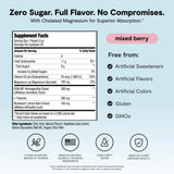 Calming Co. Ü daily wellness 2.0 Powder Drink Mix Mixed Berry nutritional information
