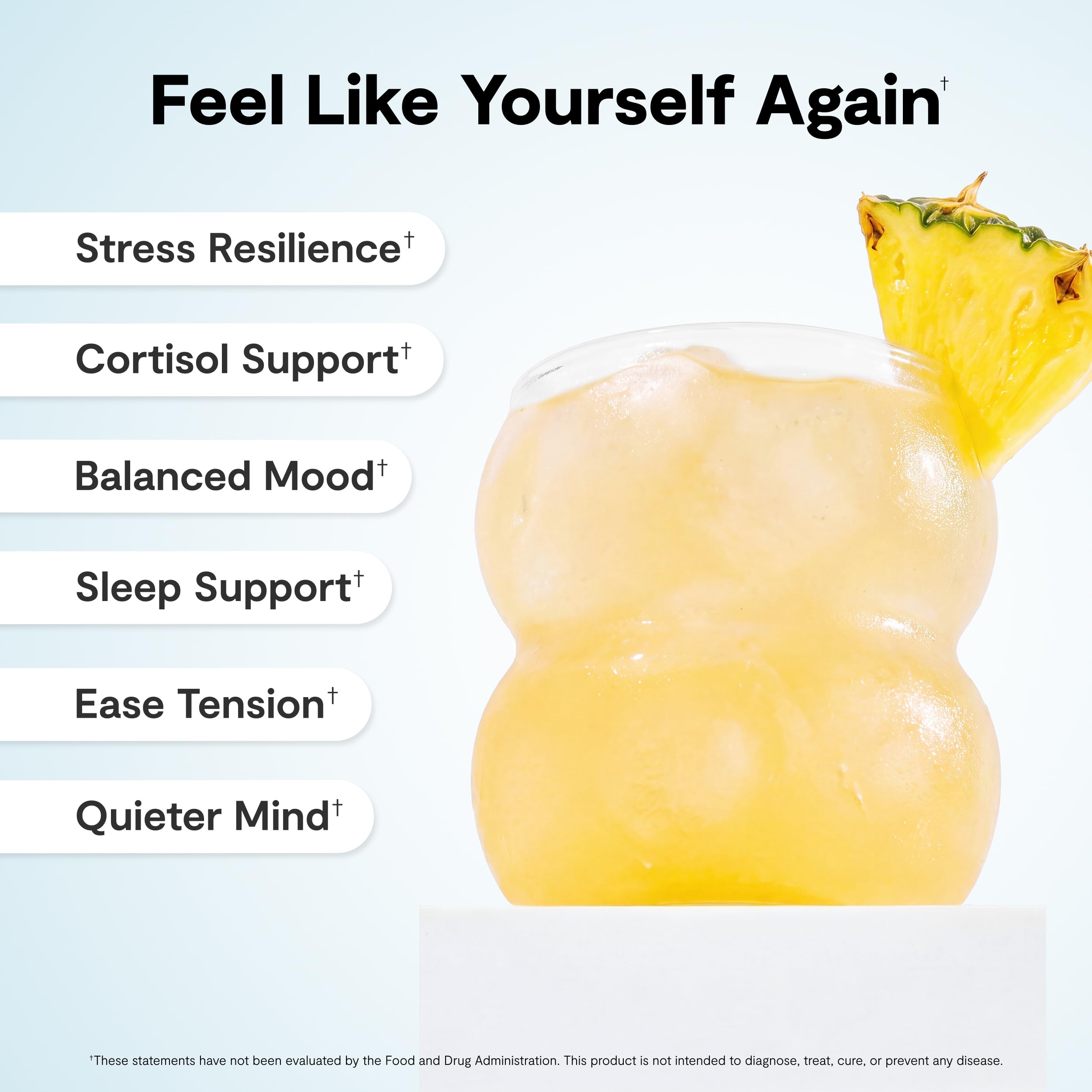 Calming Co. Ü daily wellness 2.0 Powder Drink Mix packaging with stick packs