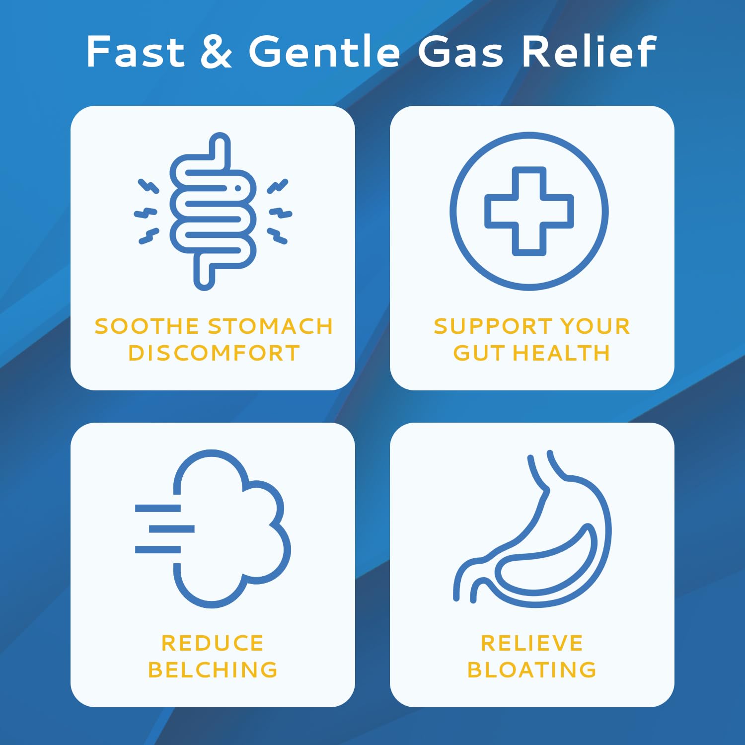 CALMOUR Anti Gas Relief Strips mint flavour close-up