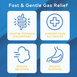 CALMOUR Anti Gas Relief Strips mint flavour close-up