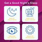 CALMOUR Melatonin Sleep Strips dissolving in mouth