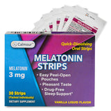 CALMOUR Melatonin Sleep Strips packaging front view