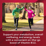 CALMOUR Vitamin B12 Strips on a table with mint leaves