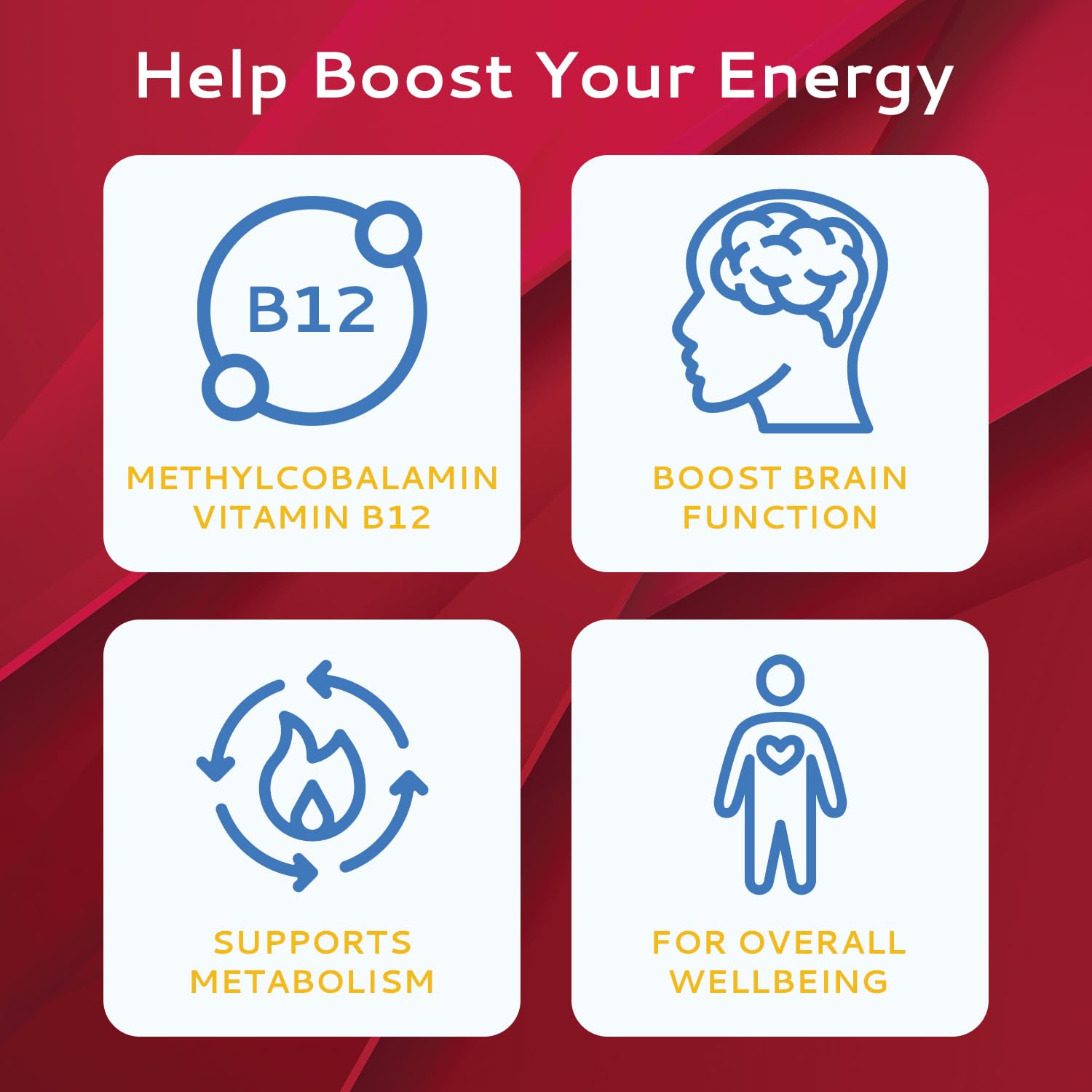 CALMOUR Vitamin B12 Strips showing dosage information