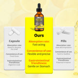 CalmSphere Magnesium L-Threonate Liquid Drops 1300mg on a wooden table