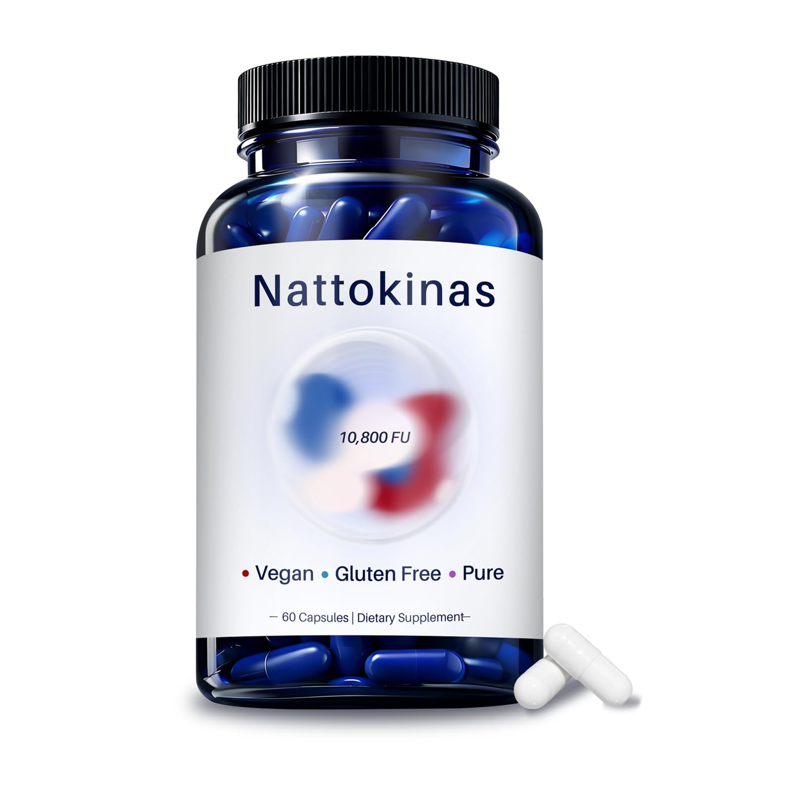CALMTIVA Nattokinase Enzyme Supplement 10,800 FU front view