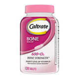 Caltrate 600 Plus D3 Calcium 120 count bottle front view