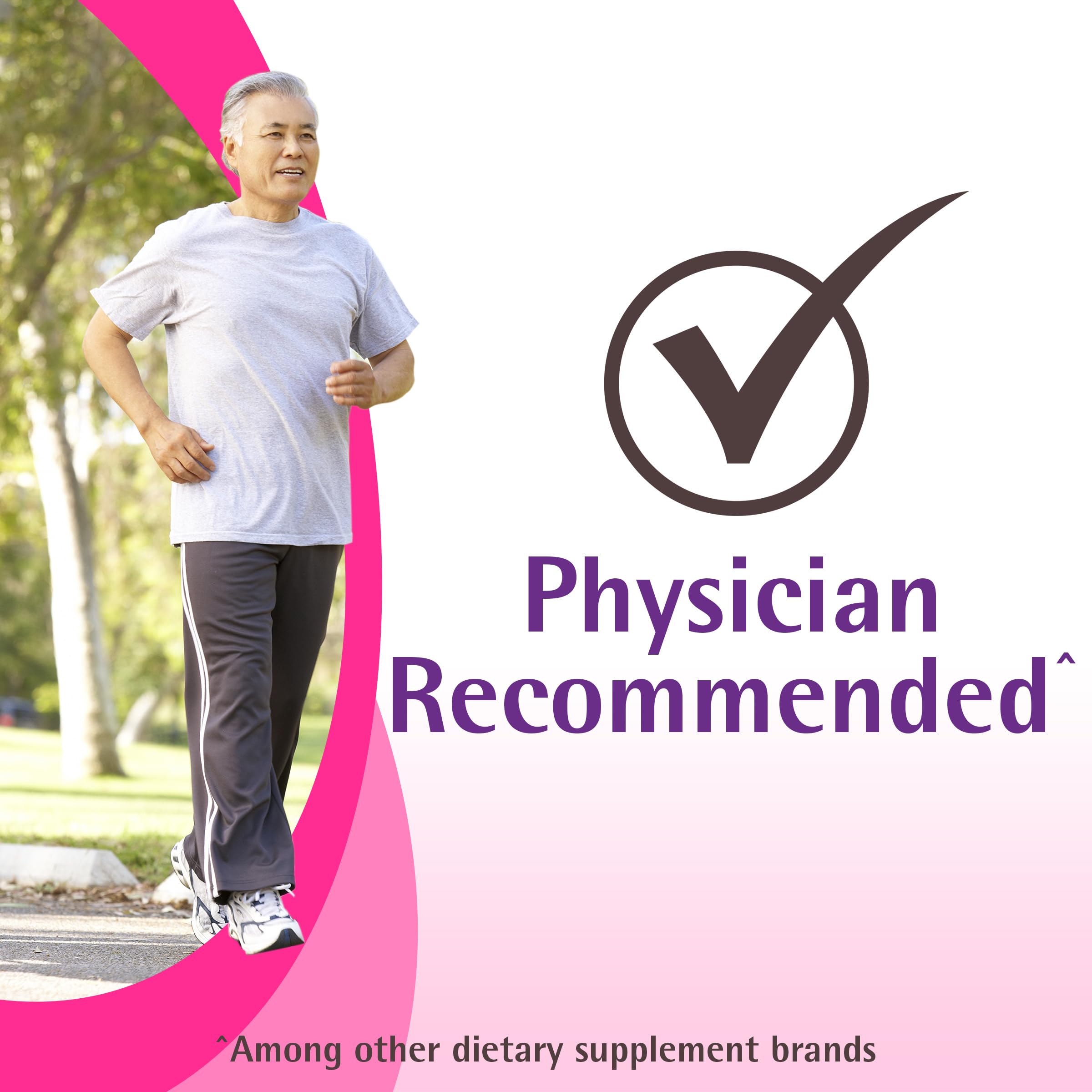 Caltrate calcium tablets with fresh fruit and water