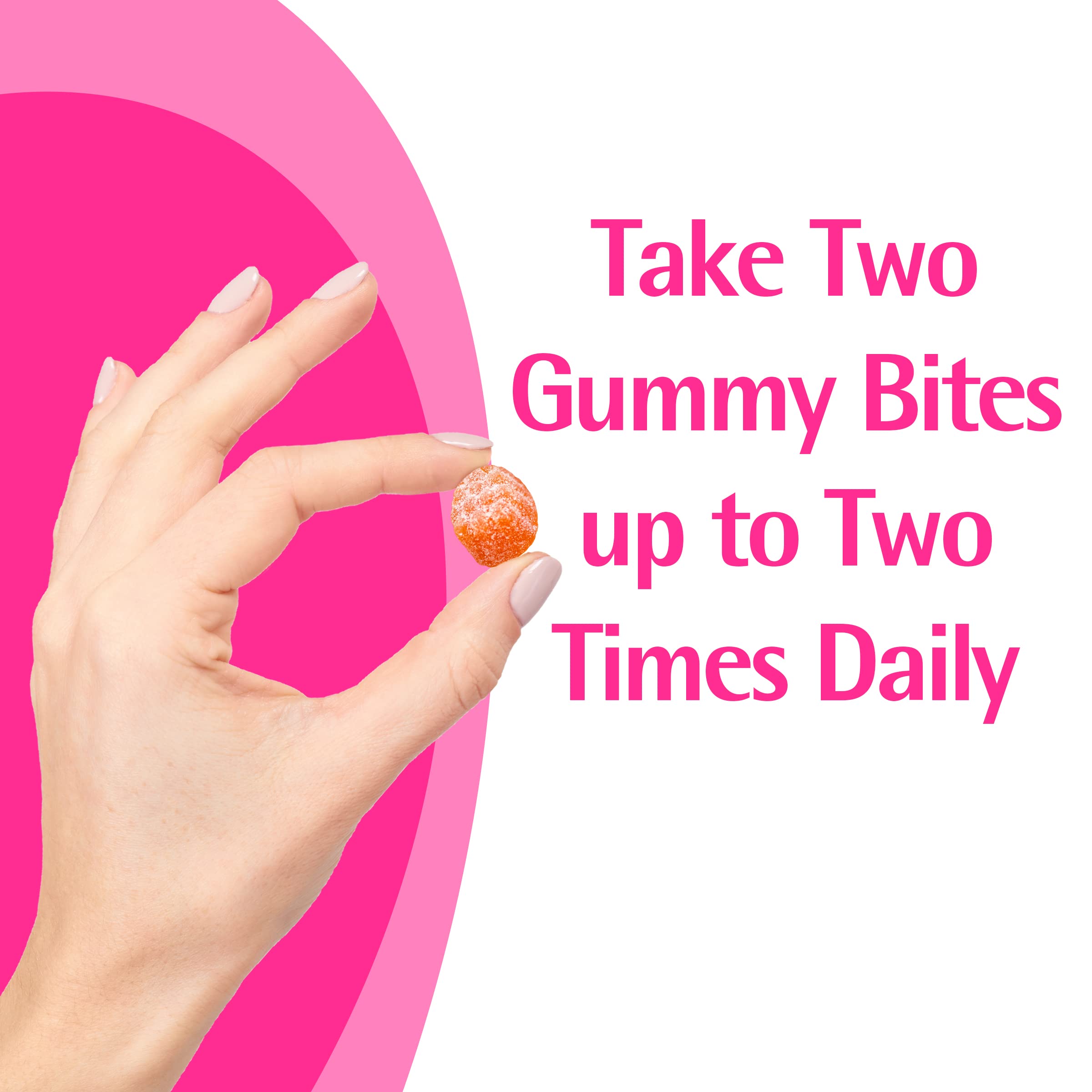 Caltrate Gummy Bites 500 mg Calcium and Vitamin D bottle with gummies