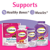 Caltrate Gummy Bites 500 mg Calcium and Vitamin D nutrients chart
