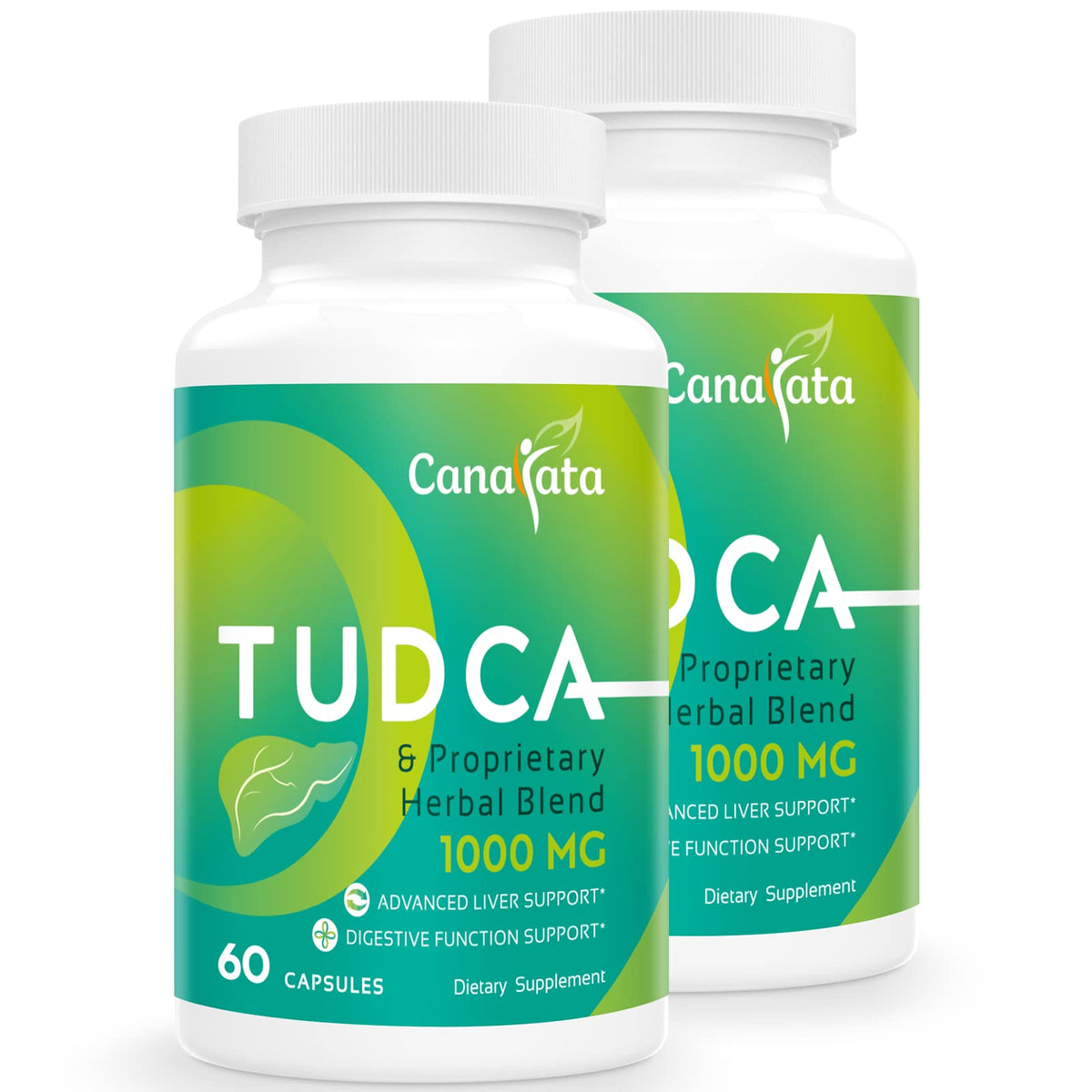 Canarata TUDCA Complex Milk Thistle 1000mg front view of packaging