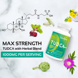 Canarata TUDCA Complex Milk Thistle 1000mg ingredients list