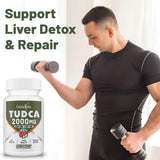 Canarata TUDCA Tablets 2000 mg back view with ingredient list