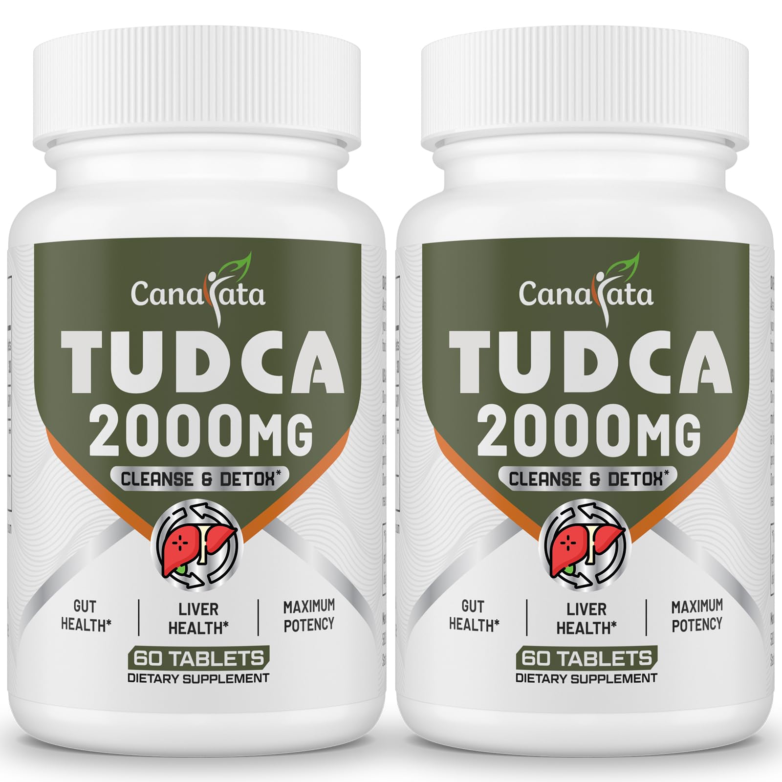 Canarata TUDCA Tablets 2000mg front view with packaging