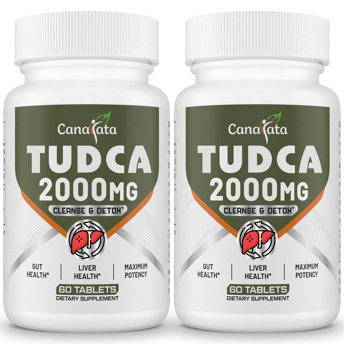 Canarata TUDCA Tablets 2000mg front view with packaging