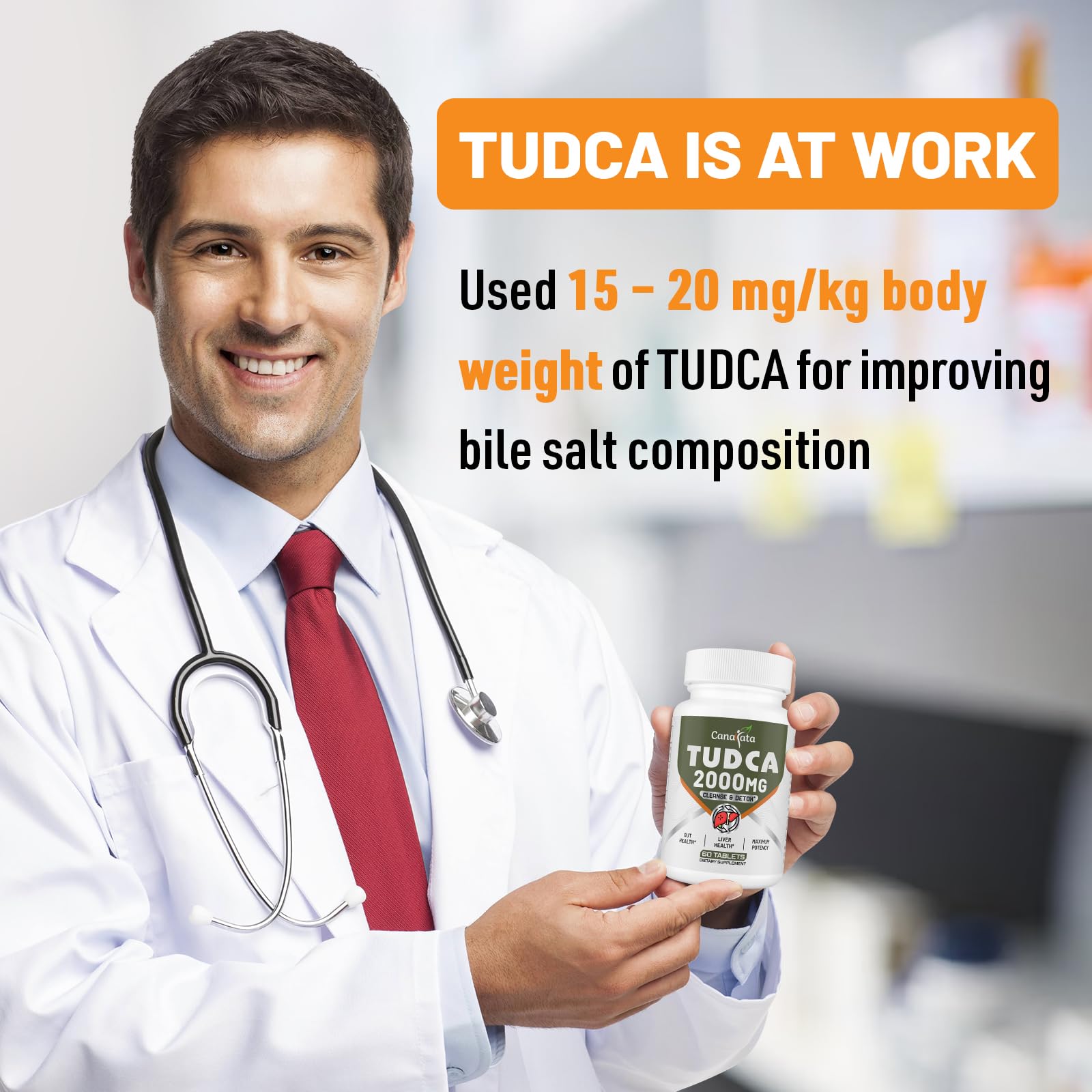 Canarata TUDCA Tablets packaging side view