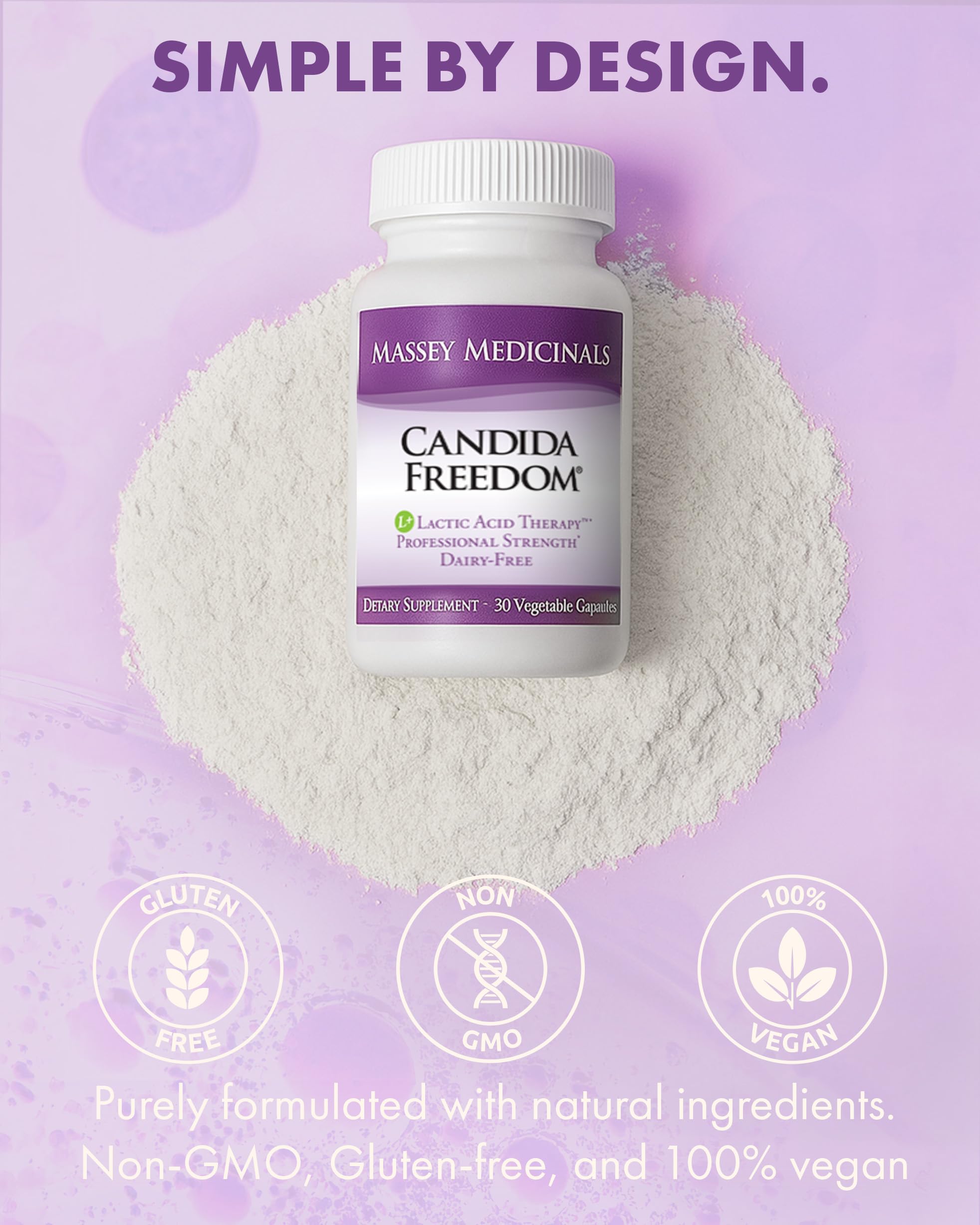 Candida Freedom Colon Cleanse Pills 30 capsules close-up