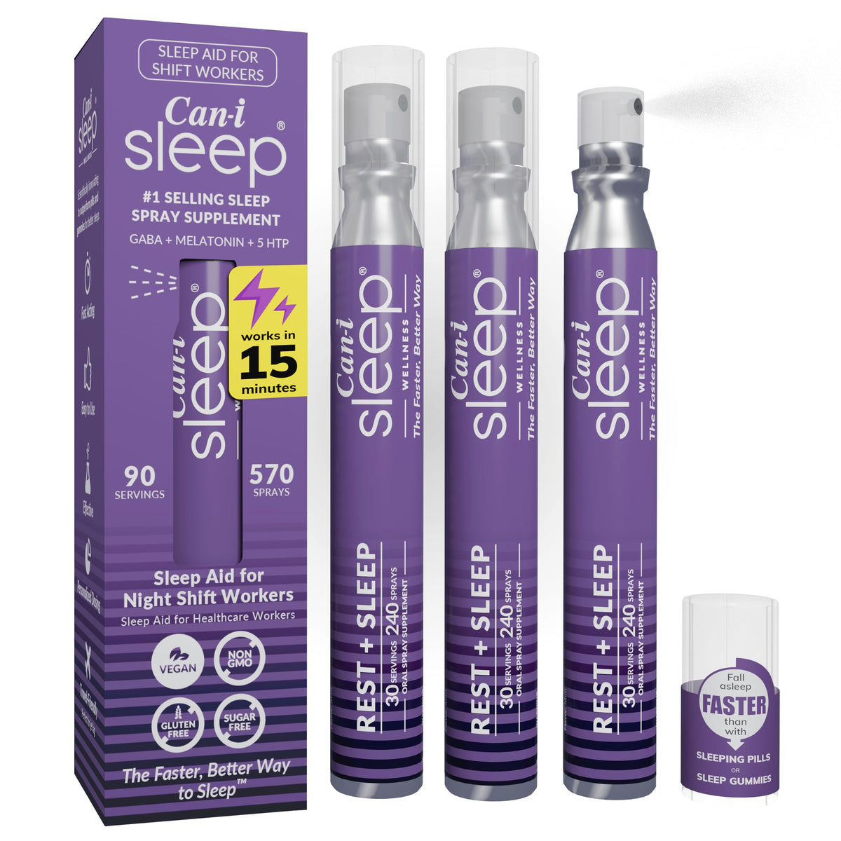 Cani Brands Fast-Acting Melatonin Spray front view