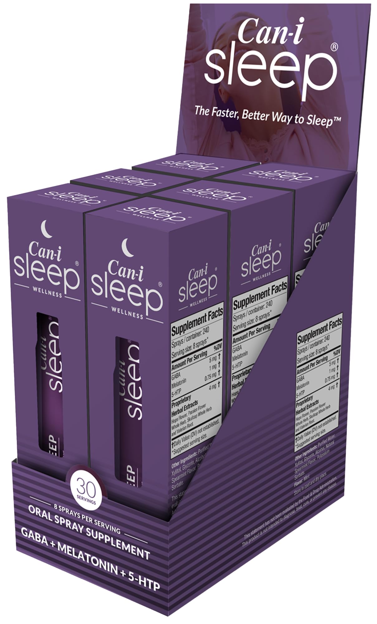 Cani Brands Feel Amazing Fast-Acting Sleep Aid 1mg Melatonin Spray front view
