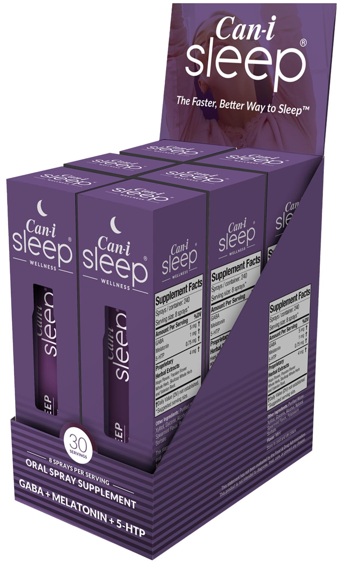 Cani Brands Feel Amazing Fast-Acting Sleep Aid 1mg Melatonin Spray front view