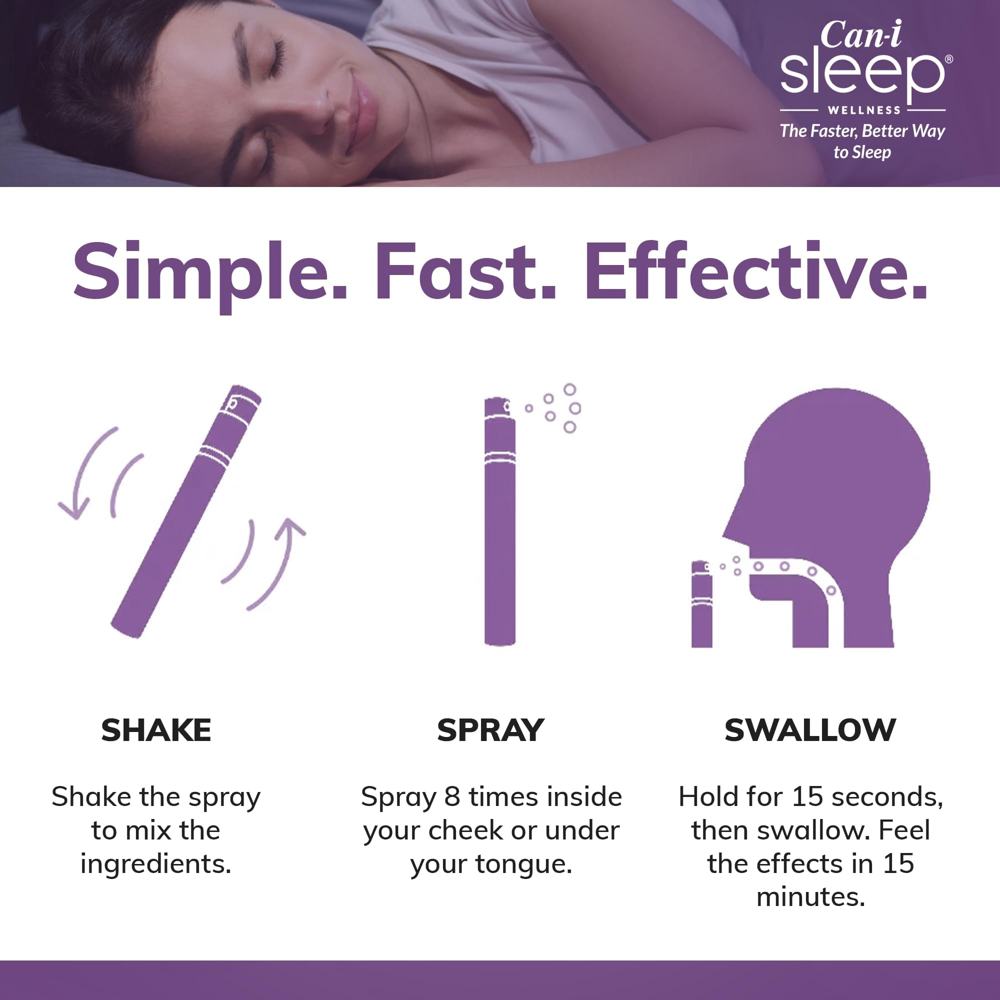 Cani Brands Feel Amazing Sleep Spray with natural ingredients displayed