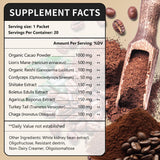 CANLIST 9 in 1 Mushroom Coffee Powder back view with ingredient list