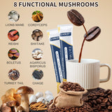 CANLIST 9 in 1 Mushroom Coffee Powder in a cup with hot water