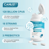 CANLIST Probiotics 120 Billion CFUs 18 Strains capsules close-up