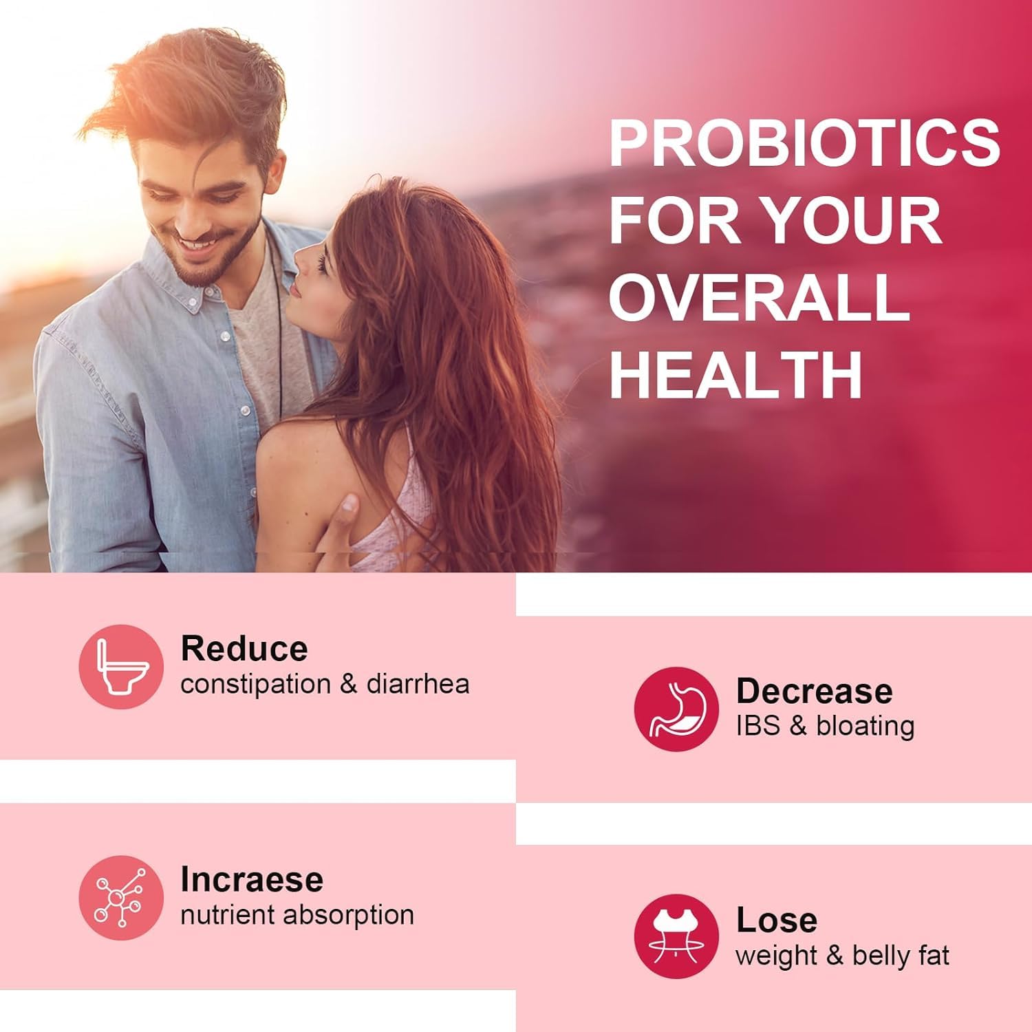 CANLIST Women's Probiotics with a measuring spoon and water