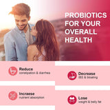 CANLIST Women's Probiotics with a measuring spoon and water