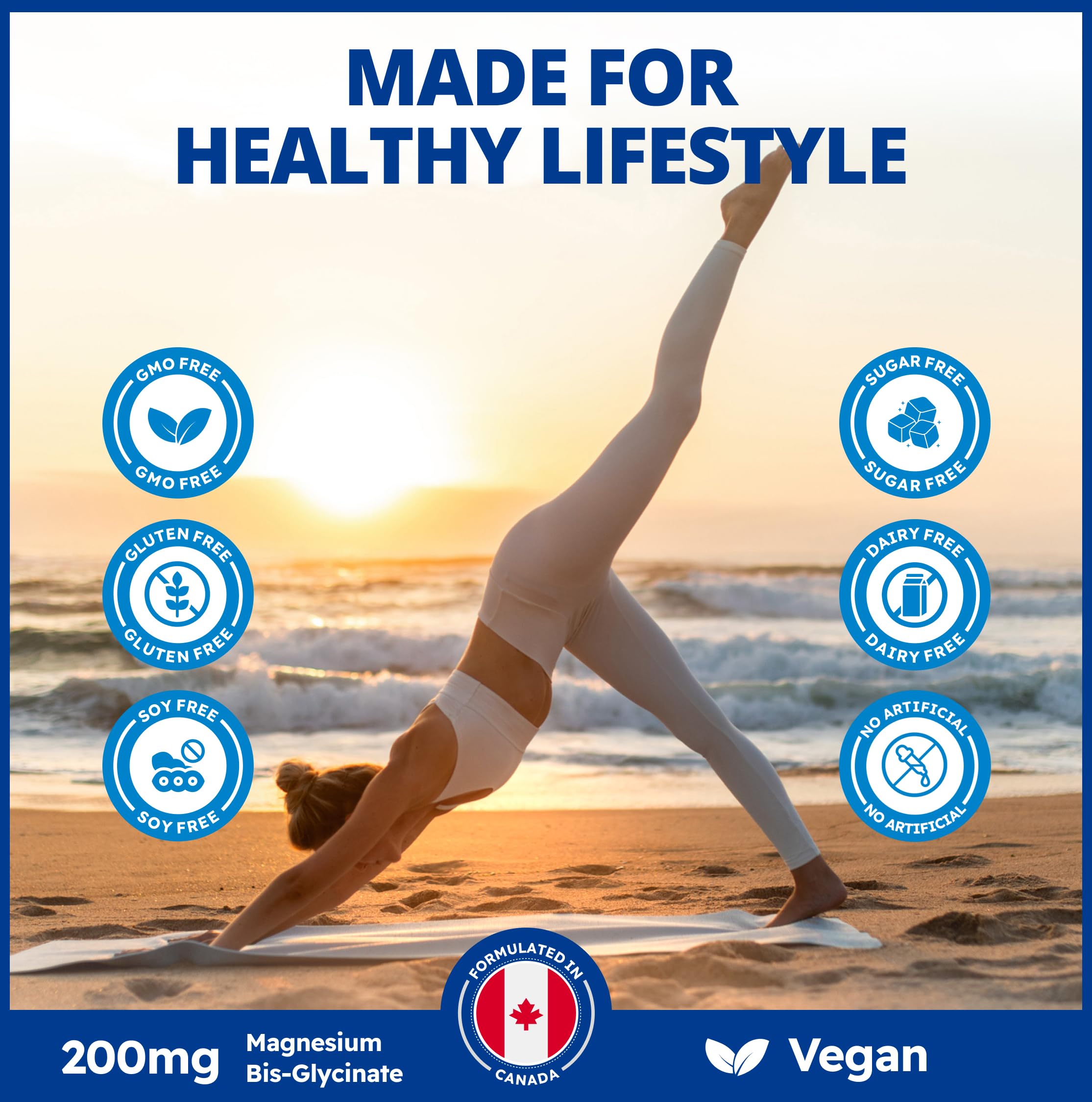 CanPrev Magnesium BisGlycinate 200mg capsules opened bottle