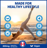 CanPrev Magnesium BisGlycinate 200mg capsules opened bottle